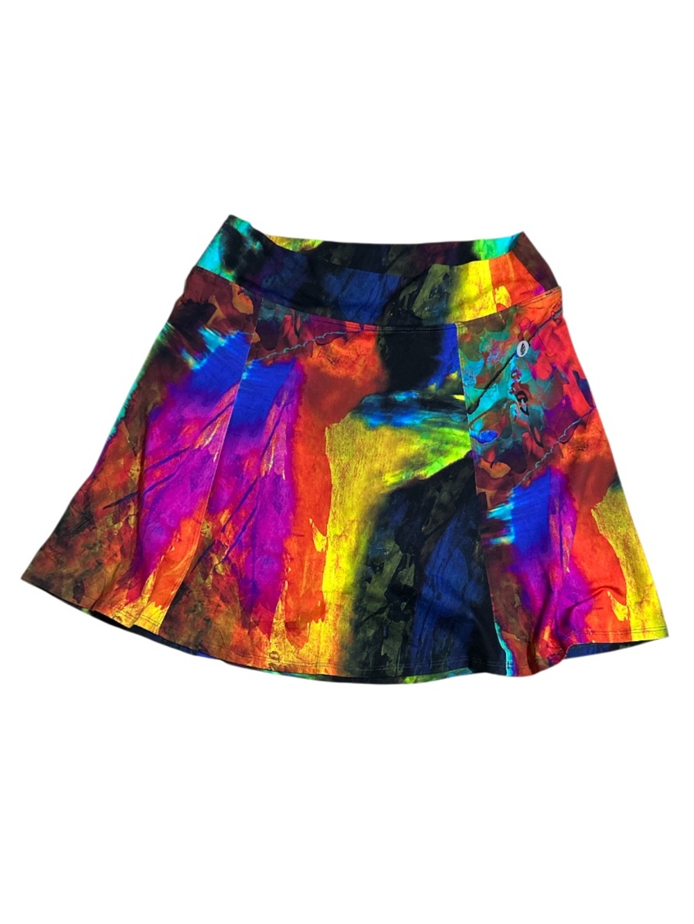 Dona Jo Tam G Skirt / Skort in a colorful watercolor abstract Size Large